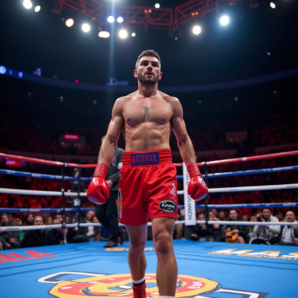 Netflix zensiert Bitcoin-Sponsoren auf Boxer-Trunks beim Jake Paul vs. Anthony Joshua Broadcast