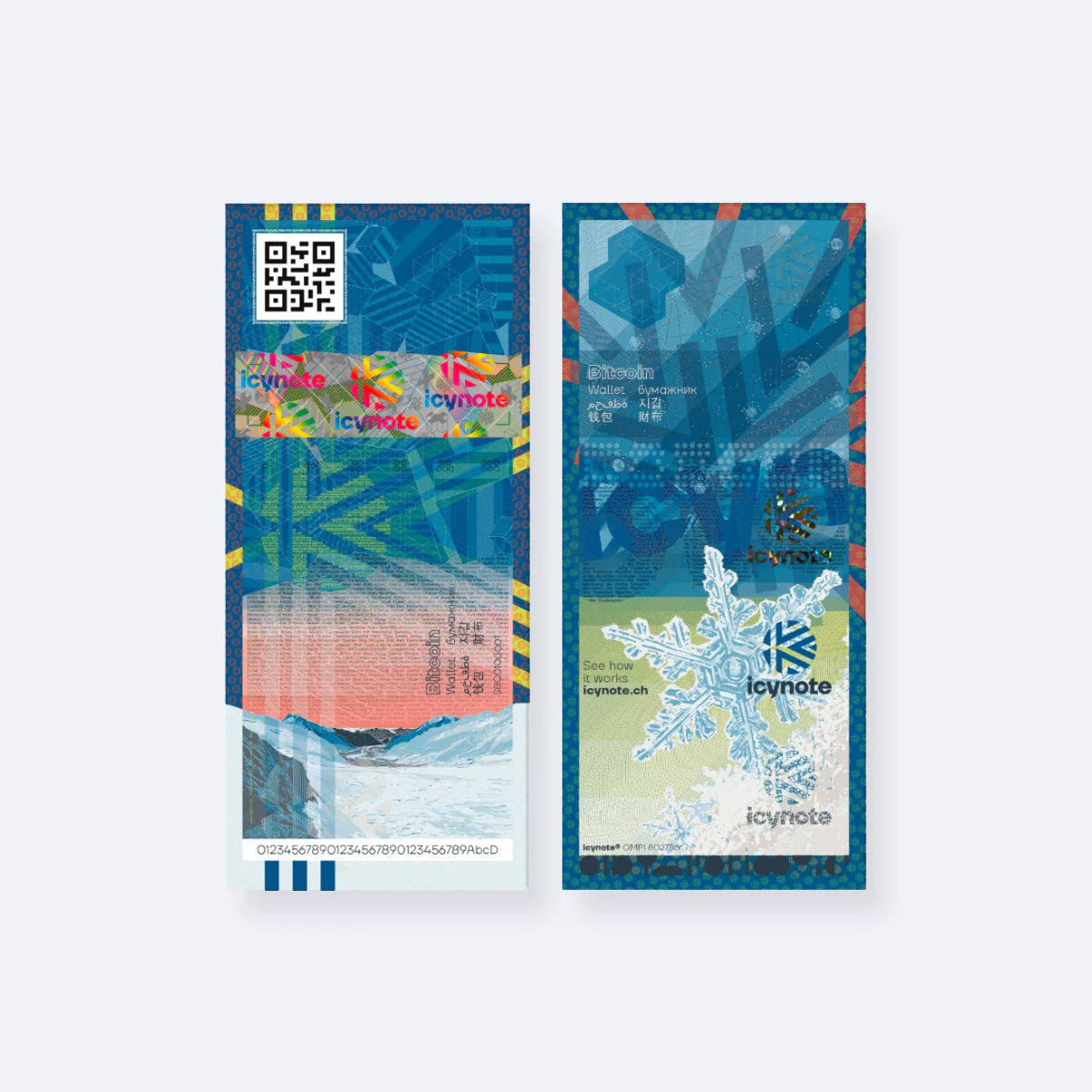 Icynote Cold Paper Wallet – Banknote