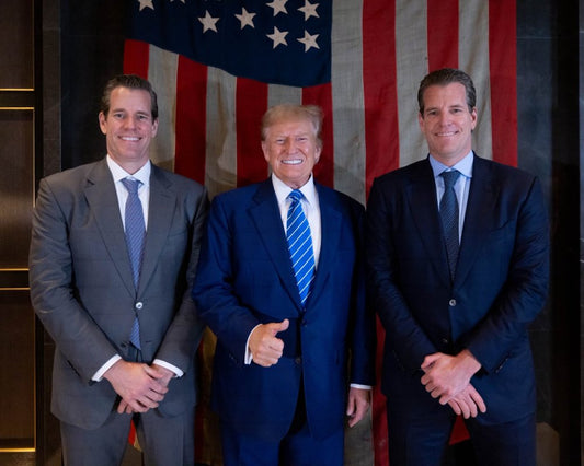 Winklevoss-Zwillinge spenden 2 Millionen US-Dollar in Bitcoin an Donald Trump.