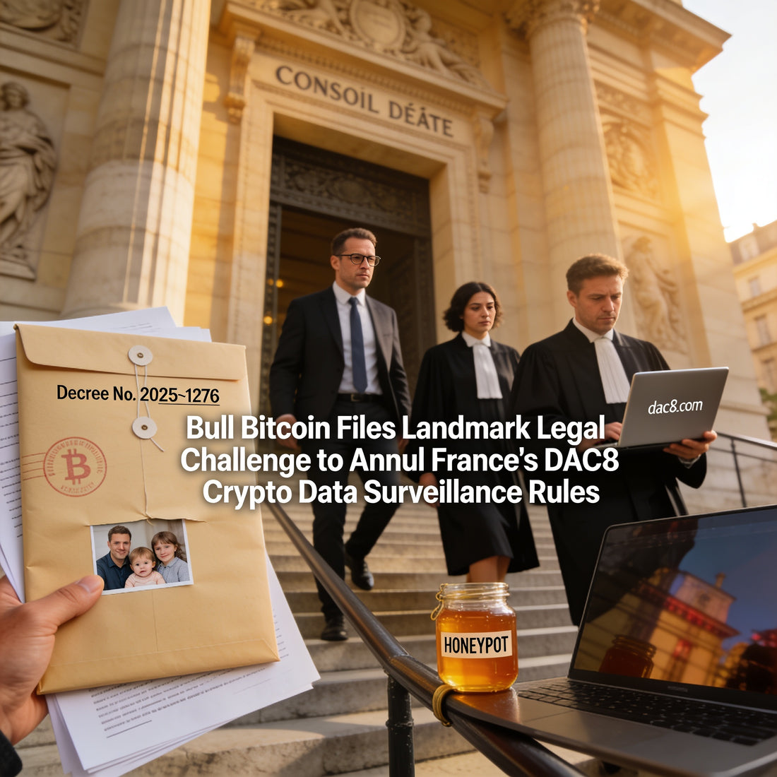 Bull Bitcoin klagt gegen Frankreichs DAC8 – Privatsphäre von Coin‑Haltern in Gefahr
